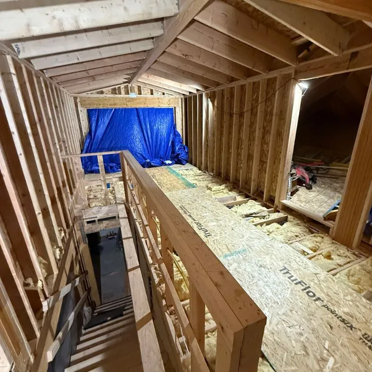 Converting an Unfinished Attic into Their Dream Office - Level Design Build