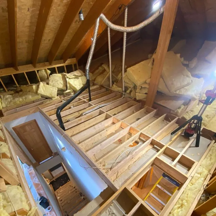 Converting an Unfinished Attic into Their Dream Office - Level Design Build