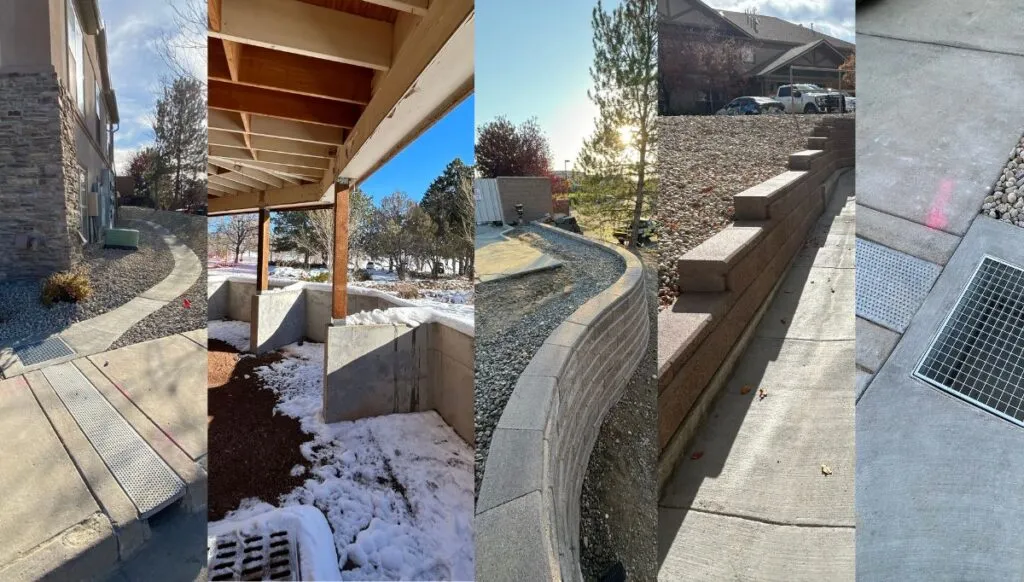 Image showing civil construction projects by level design build, retaining walls, drainage